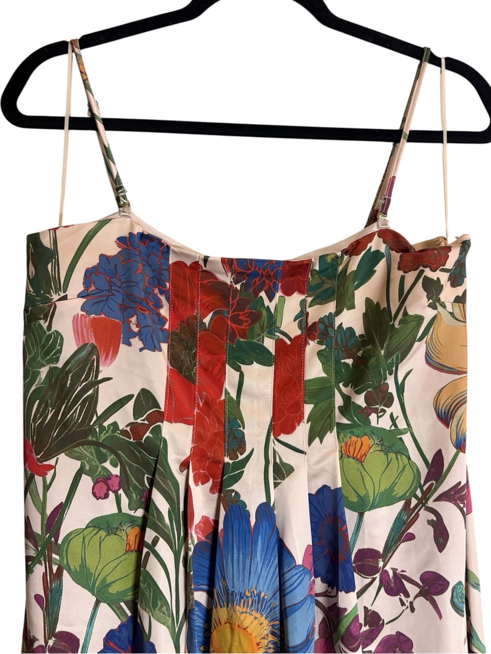 Free People Botanical Maxi Dress Spring Combo Floral Strappy Slip NWT Medium - Picture 7 of 14